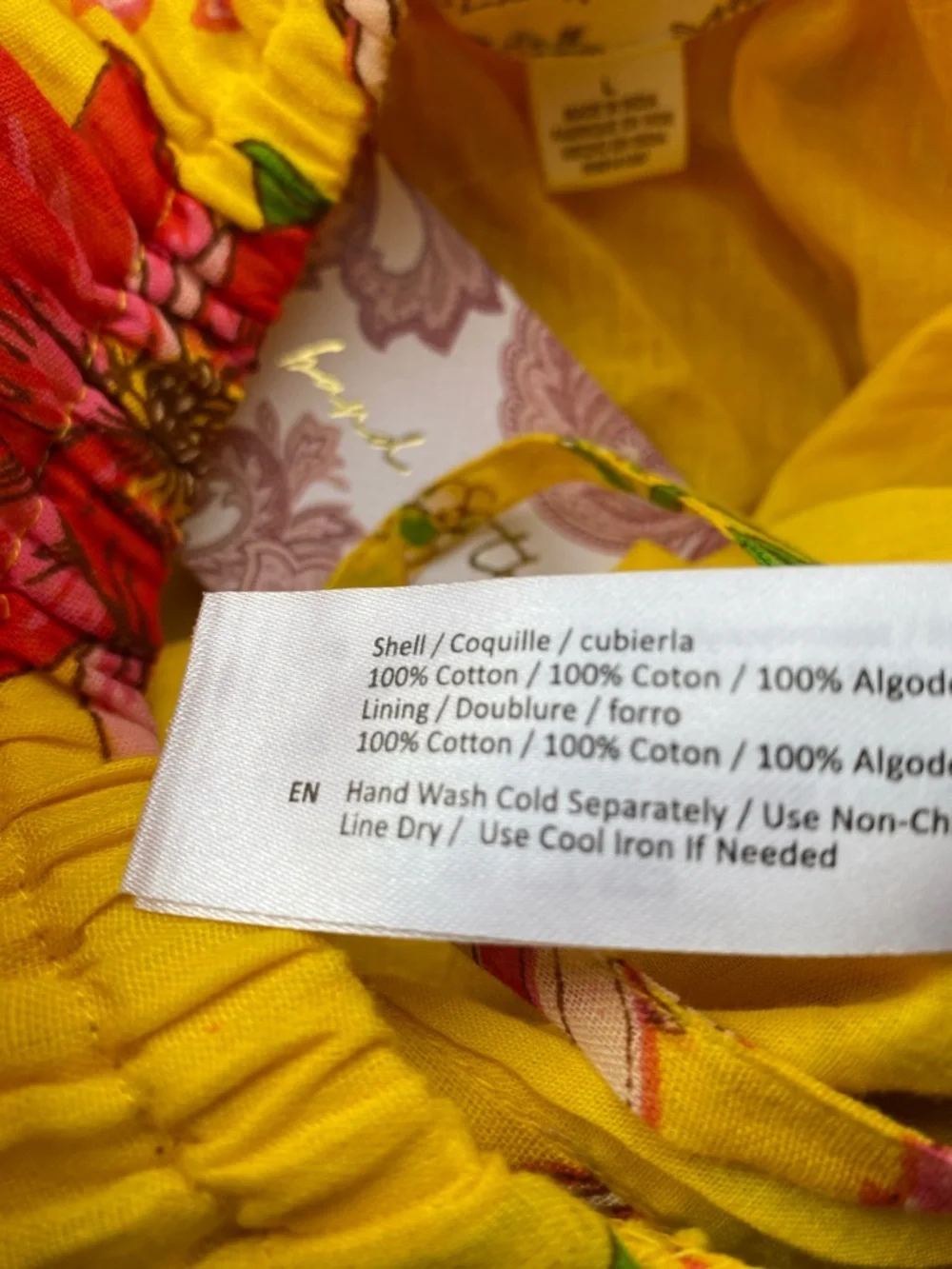 Sunny Yellow Floral Maxi Dress with Spaghetti Straps - Picture 9 of 9